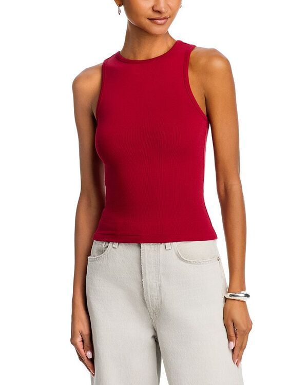 リダン レディース トップス タンクトップ ハイネック REDONE High Neck Tank Top Rosso