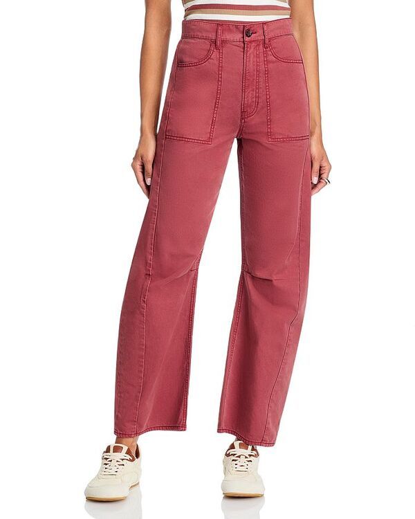 ヴェロニカ ベアード レディース ボトムス デニムパンツ ジーンズ Veronica Beard Sloan High Rise Barrel Jeans in Washed Red Oak Washed Red Oak レッド