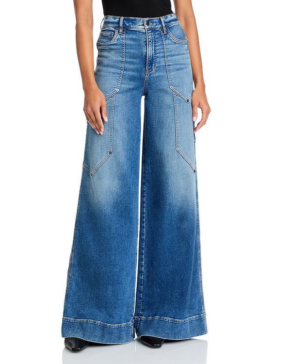 ヴェロニカ ベアード レディース ボトムス デニムパンツ ワイドレッグ ジーンズ Veronica Beard Freddy High Risextra Wide Leg Jeans in Ripple Haze Ripple Haze
