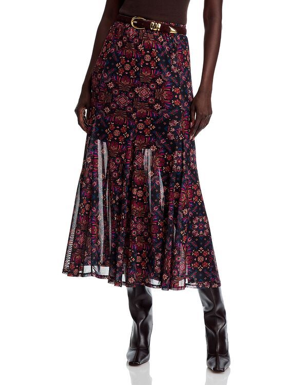 ジョニーワズ レディース ボトムスカート メッシュ ミディ Johnny Was Mesh Midi Skirt Brandi
