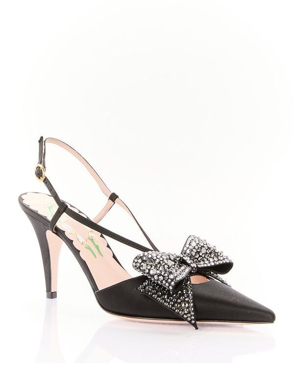 ヴァレンティノ レディース シューズ パンプス Valentino Garavani Womens Bow Slingback Pumps BlackBlack ブラック