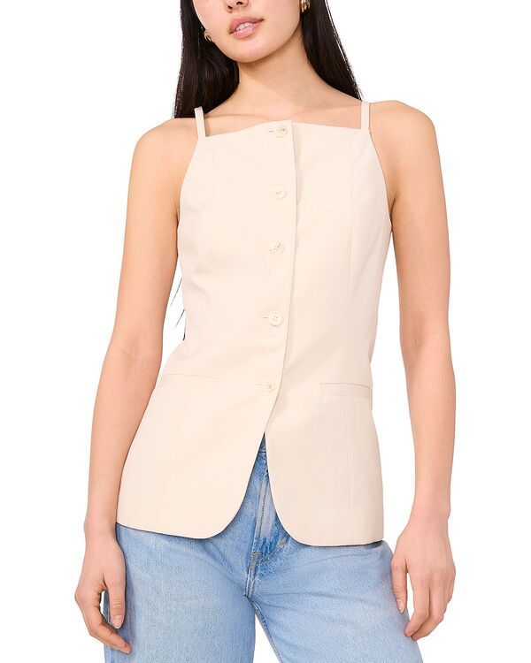 ワンステイト レディース トップス ベスト 1STATE Button Front Vest Sand サンド