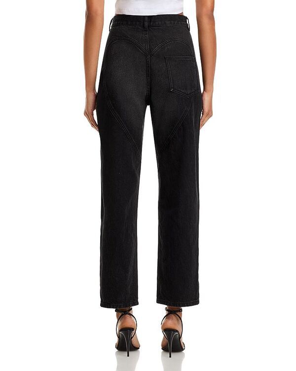 エリア レディース ボトムス デニムパンツ ジーンズ AREA Crystal Slit Jeans Black ブラック