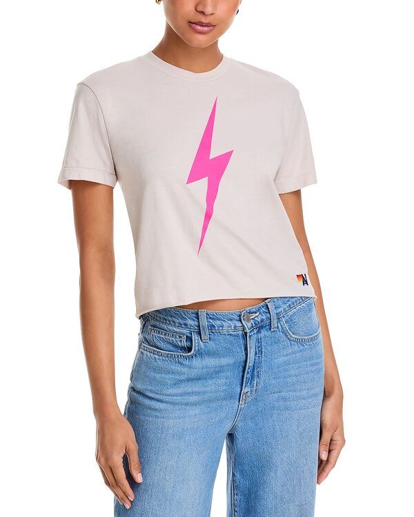 アヴィエイターネイション レディース トップス Tシャツ グラフィック Aviator Nation Bolt Graphic Boyfriend Tee Exclusive Heather GreyPink グレー