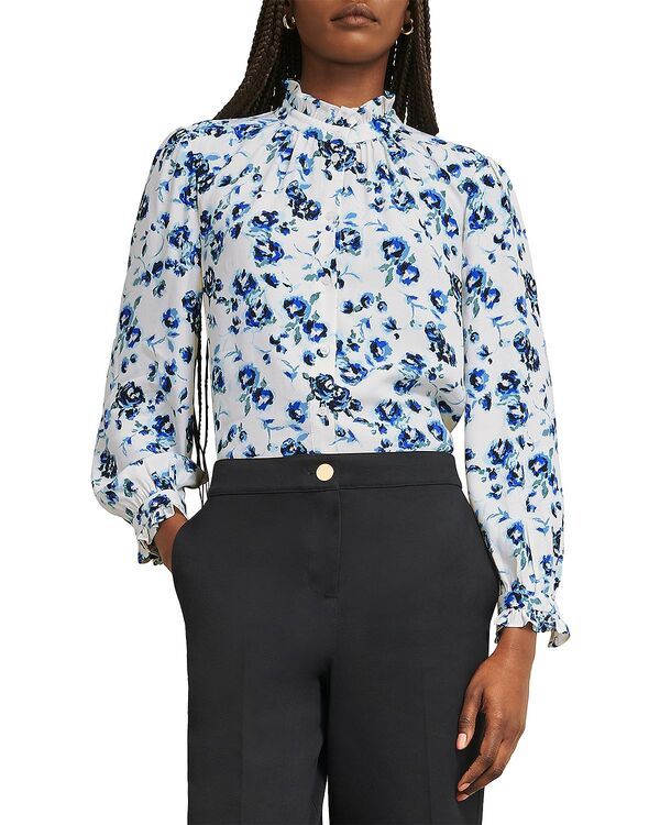 ホッブスロンドン レディース トップス シャツ ブラウス HOBBS LONDON Elspeth Blouse Ivory Multi アイボリー