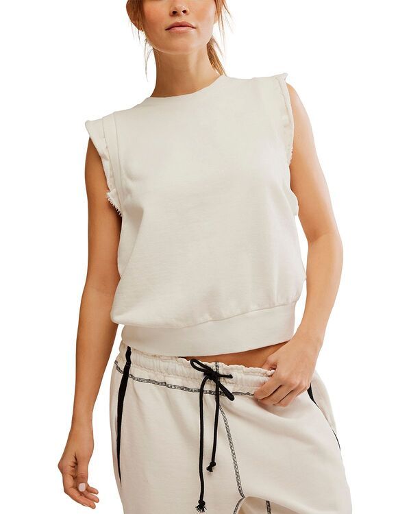 フリーピープル レディース アウター パーカー・スウェット シャツ ノースリーブ Free People Flutter Sleevelessweatshirt Ivory アイボリー