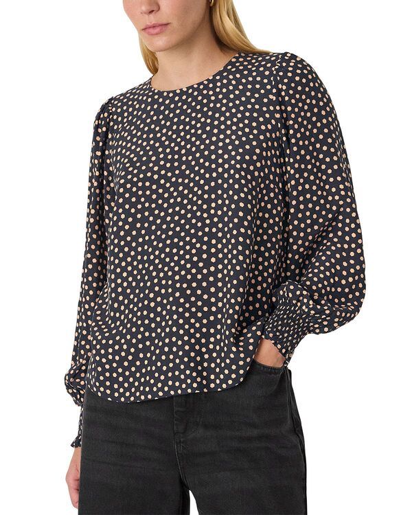 ホイッスルズ レディース トップス シャツ ブラウス Whistlespot Shirred Cuff Blouse BlackMulti ブラック