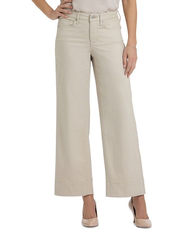 エヌワイディージェイ レディース ボトムス デニムパンツ ワイドレッグ アンクル ジーンズ NYDJ Teresa Mid Rise Wide Leg Ankle Jeans in Tavern Feather