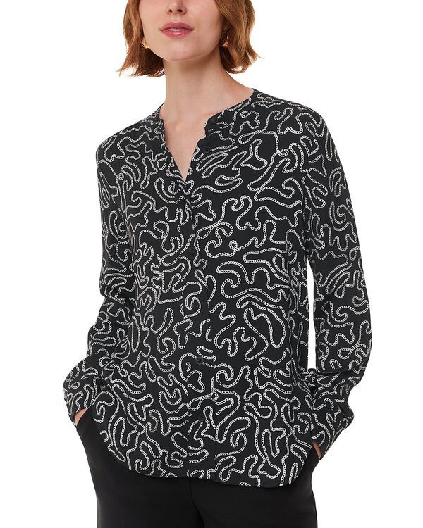 ホイッスルズ レディース トップス シャツ プリント Whistles Chain Print Shirt Black Multi ブラック