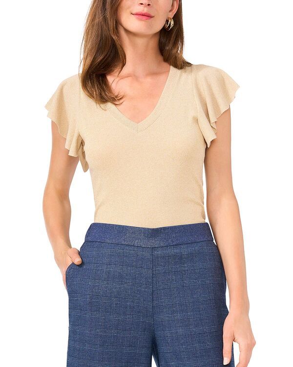 ヴィンスカムート レディース トップス シャツ ニット VINCE CAMUTO Knitop Gold ゴールド
