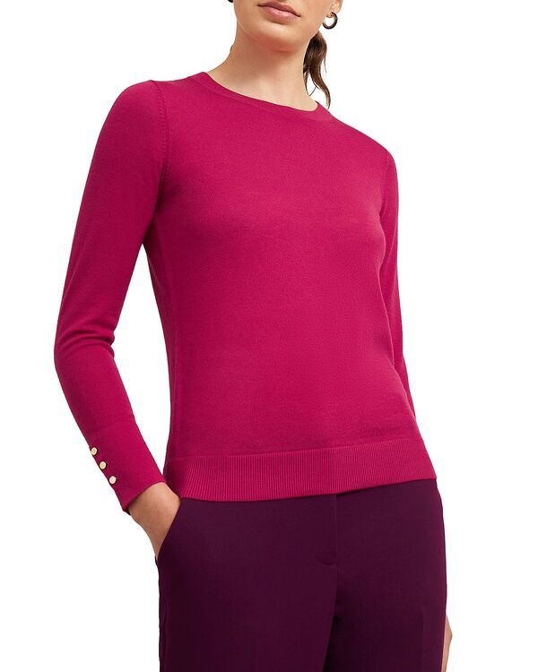 ホッブスロンドン レディース アウター ニット・セーター ウール HOBBS LONDON Penny Wool Sweater Cranberry