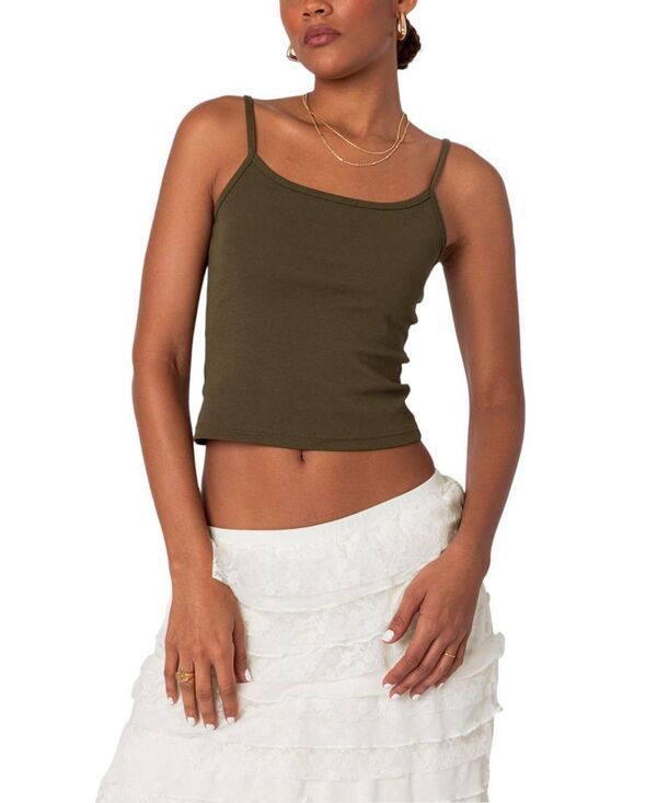 アディクテッド レディース トップス タンクトップ Ediktedeanna Tank Top Olive オリーブ