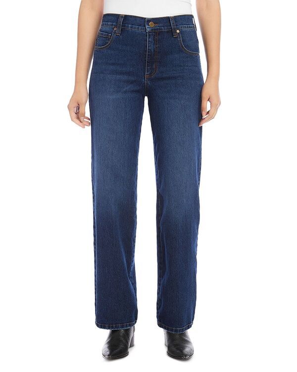 カレンケーン レディース ボトムス デニムパンツ ワイドレッグ ジーンズ Karen Kane Mid Rise Wide Leg Jeans in Denim デニム