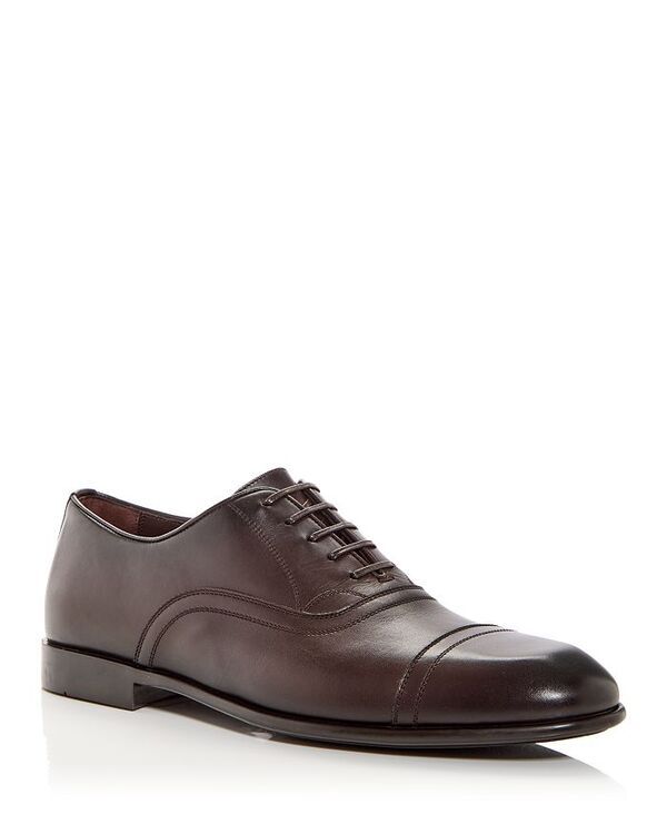 フェラガモ レディース シューズ オックスフォード キャップ レザー FERRAGAMO Mens Cortez Leather Cap Toe Oxfords Testa Di Moro