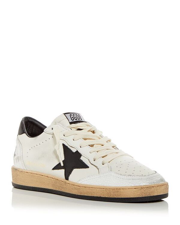 ゴールデングース レディース シューズ スニーカー Golden Goose Womens Ball Star Low Top Sneakers WhiteBlack ホワイト