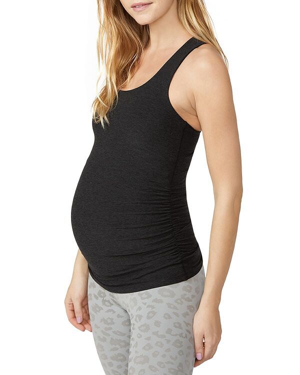 ビヨンドヨガ レディース トップス タンクトップ マタニティ Beyond Yoga Racerback Maternity Tank Top Darkest Night