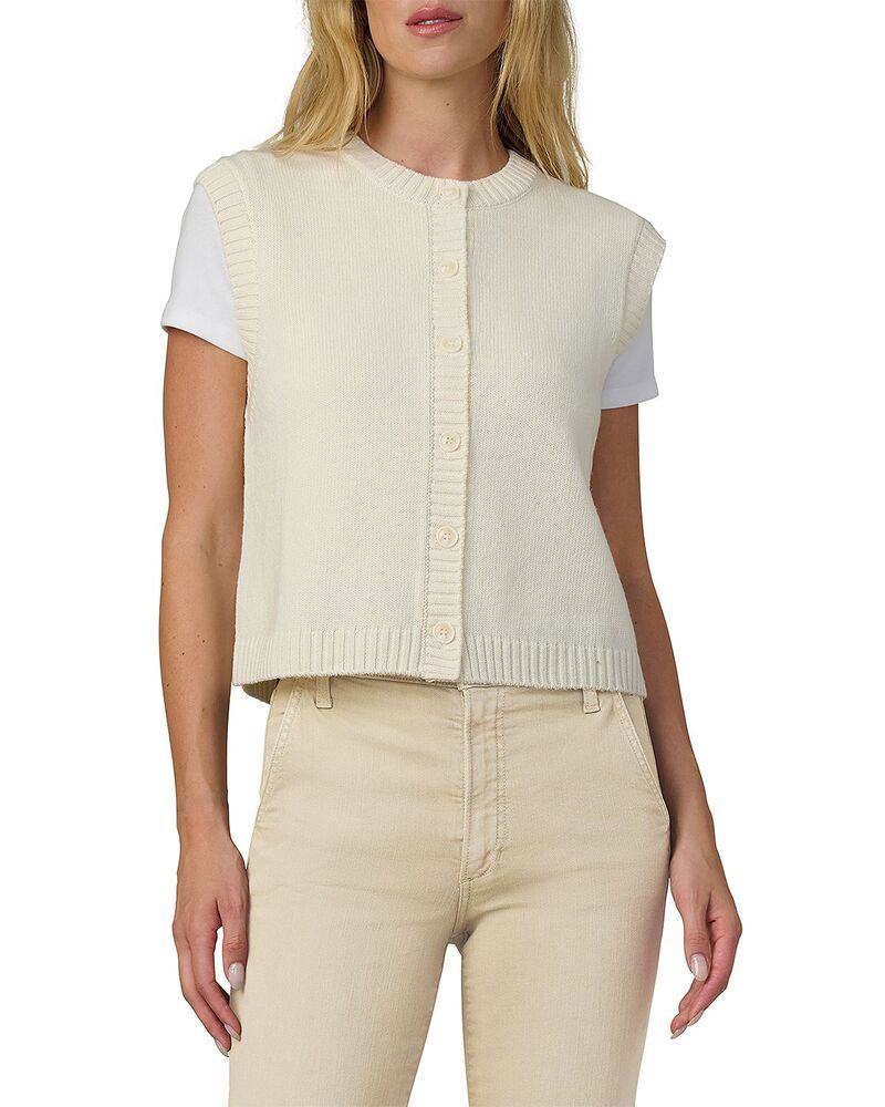 ジョーズジーンズ レディース アウター カーディガン ベスト Joes Jeans The Noa Cardigan Vest Ecru エクリュ