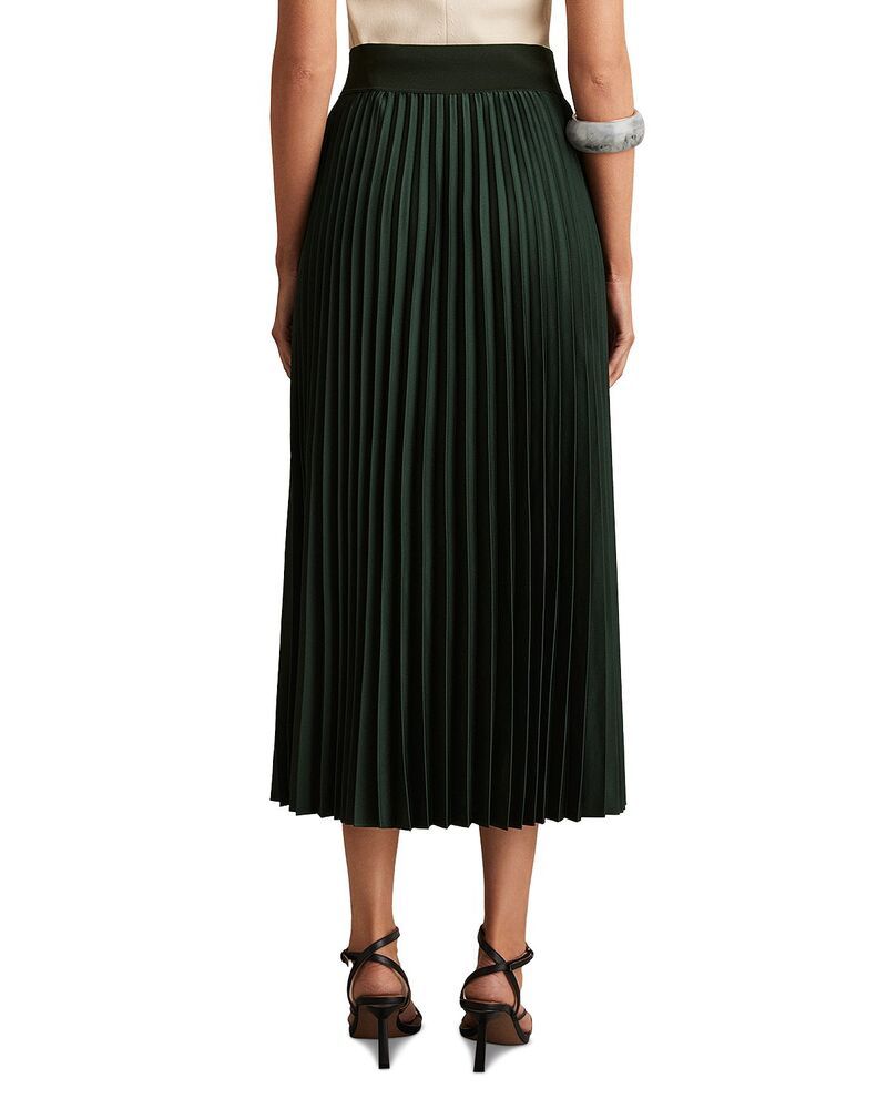 レイス レディース ボトムスカート プリーツ REISSeren Pleated Skirt Dark Green グリーン