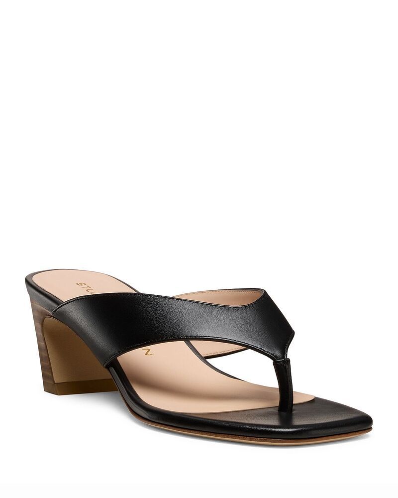 スチュアート ワイツマン レディース シューズ サンダル Stuart Weitzman Womenstassi 50 Thong Sandals BlackNew Camel ブラック
