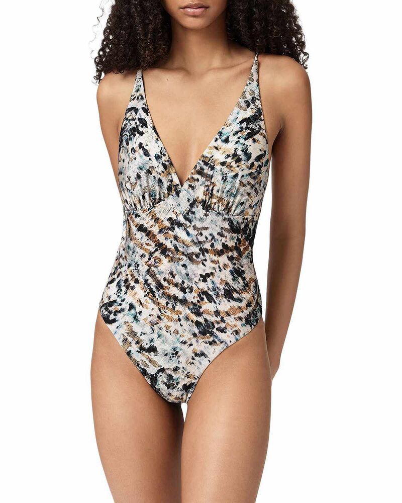 オールセインツ レディース 水着 上下セット ALLSAINTSaph One Piece Swimsuit Canter Fawn