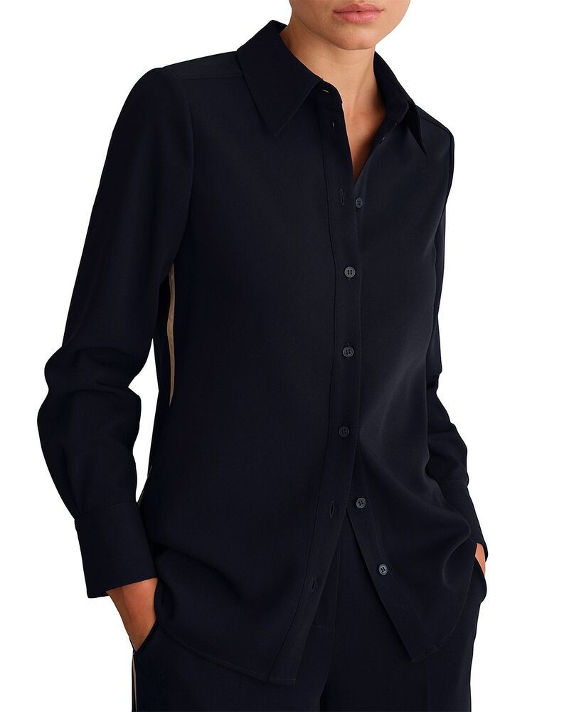 ホッブスロンドン レディース トップス シャツ HOBBS LONDON Hadley Shirt Navy ネイビー