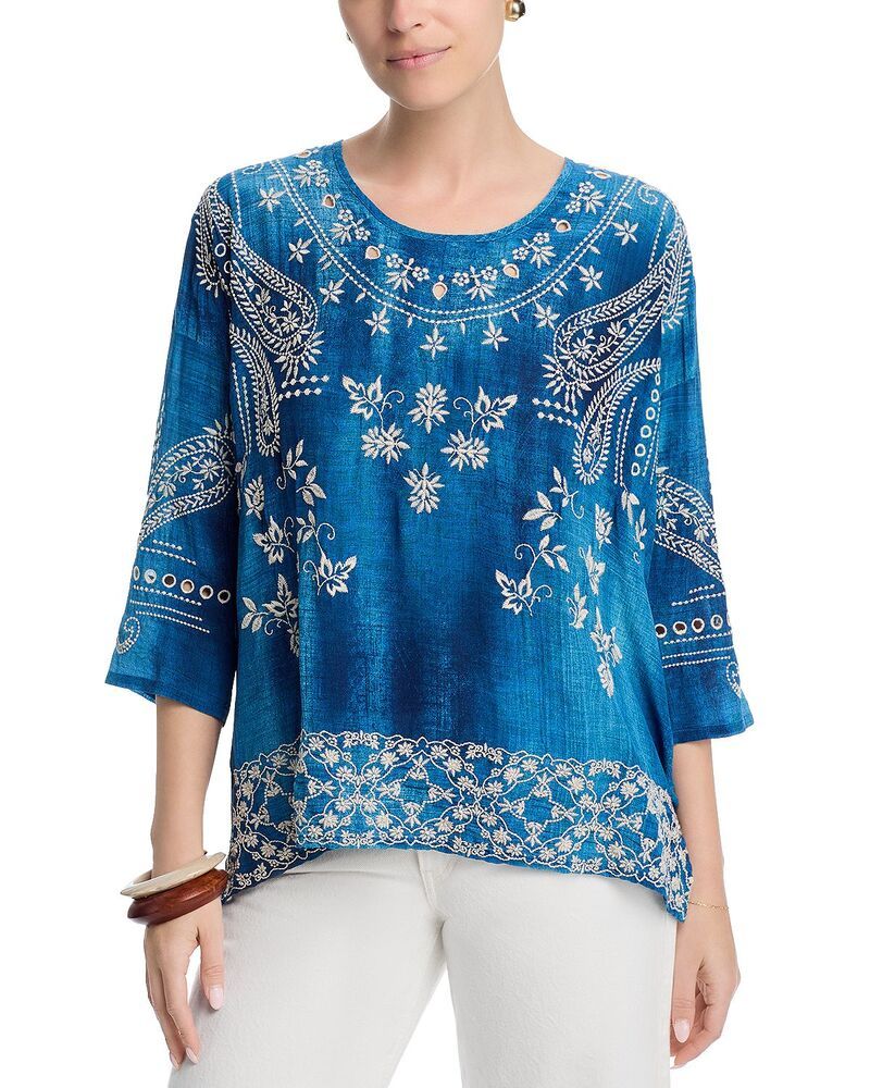 ジョニーワズ レディース トップス シャツ シルク ブラウス Johnny Wasiana Silk Blouse Siana Print