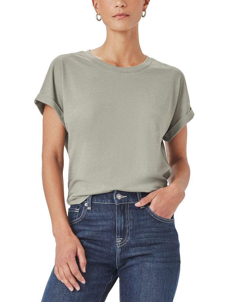 スプレンディット レディース トップス Tシャツ Splendid Skye Cuffed Teeucalyptus