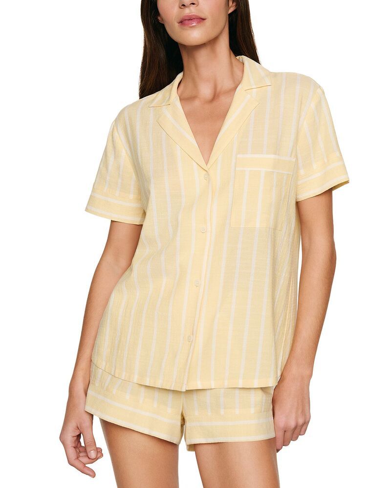 エバージェイ レディース アウター パーカー・スウェット Eberjey Nautico Shortie Pajama Set Classic Stripe ストライプ
