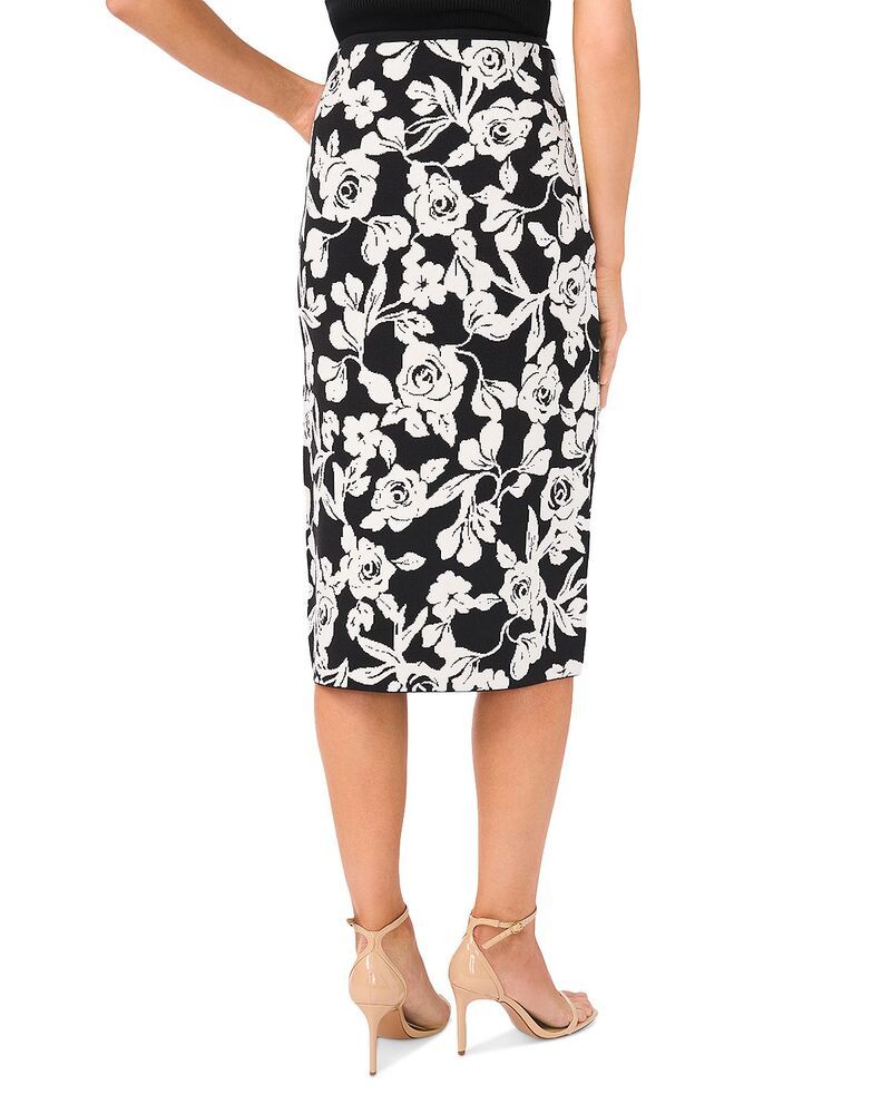 テッドベーカー レディース ボトムスカート ミディ Ted Baker Toni Rose Jacquard Midi Skirt Rich Black ブラック