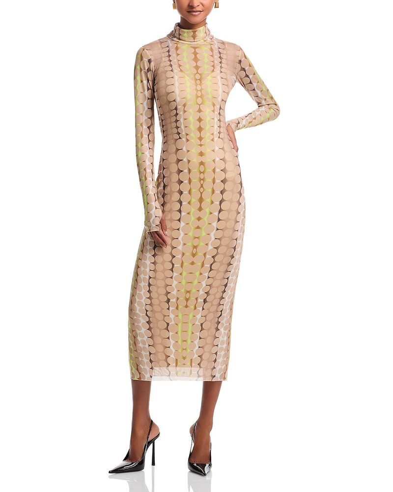 エーエフアールエム レディース トップス ワンピース AFRM Shailene Dress in Tonal Dotonal Dot