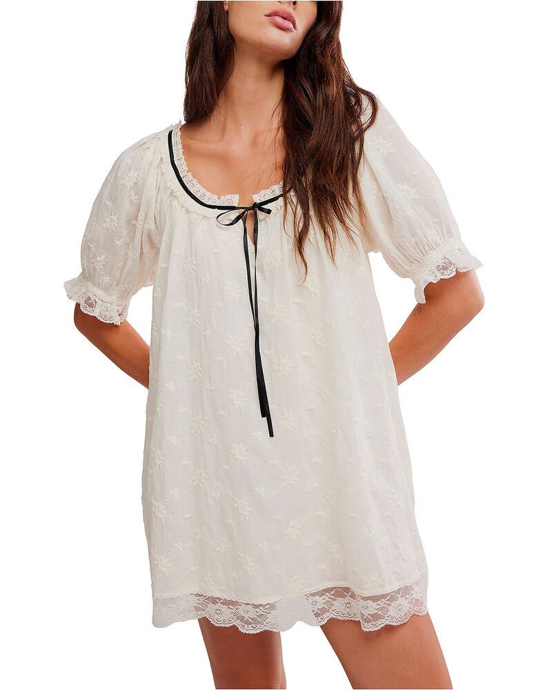 フリーピープル レディース トップス ワンピース ミニ Free People Juno Mini Dress Tea Black ブラック