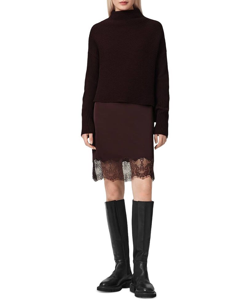 オールセインツ レディース トップス ワンピース ALLSAINTS Eloise 2in1 Dress Oxblood Red レッド 53,880円