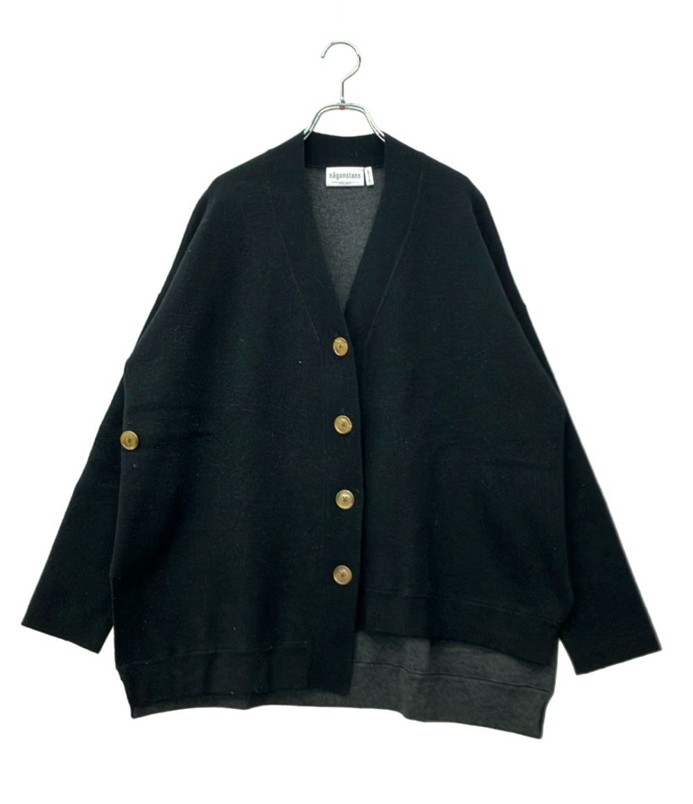 ナゴンスタンス 長袖カーディガン ダブルフェイス フロントボタン 470FA870-0700 レディース SIZE M nagonstans