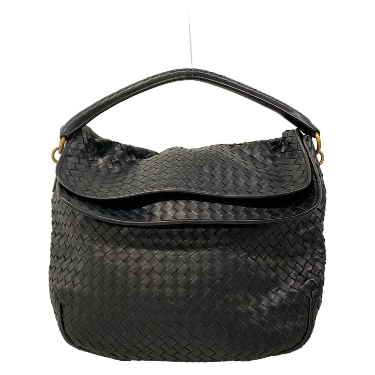 BOTTEGA VENETA(ボッテガヴェネタ) ハンドバッグ イントレチャート 黒 レザー