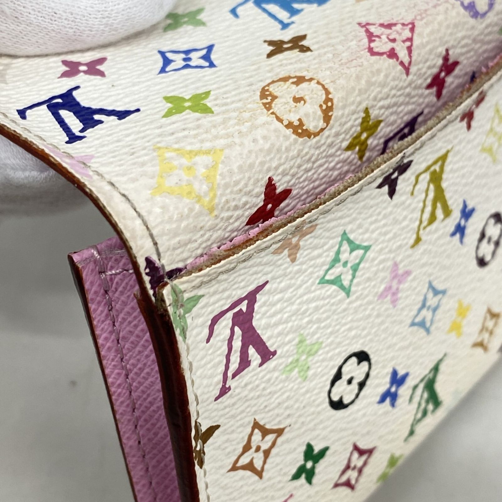 ルイ・ヴィトン(Louis Vuitton) ルイ・ヴィトン 名刺入れ モノグラム・マルチカラー アンヴェロップカルトドゥヴィジット M66560 ブロン リッチレディース