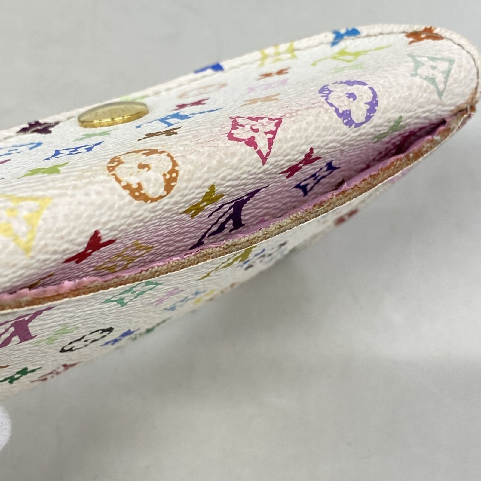 ルイ・ヴィトン(Louis Vuitton) ルイ・ヴィトン 名刺入れ モノグラム・マルチカラー アンヴェロップカルトドゥヴィジット M66560 ブロン リッチレディース