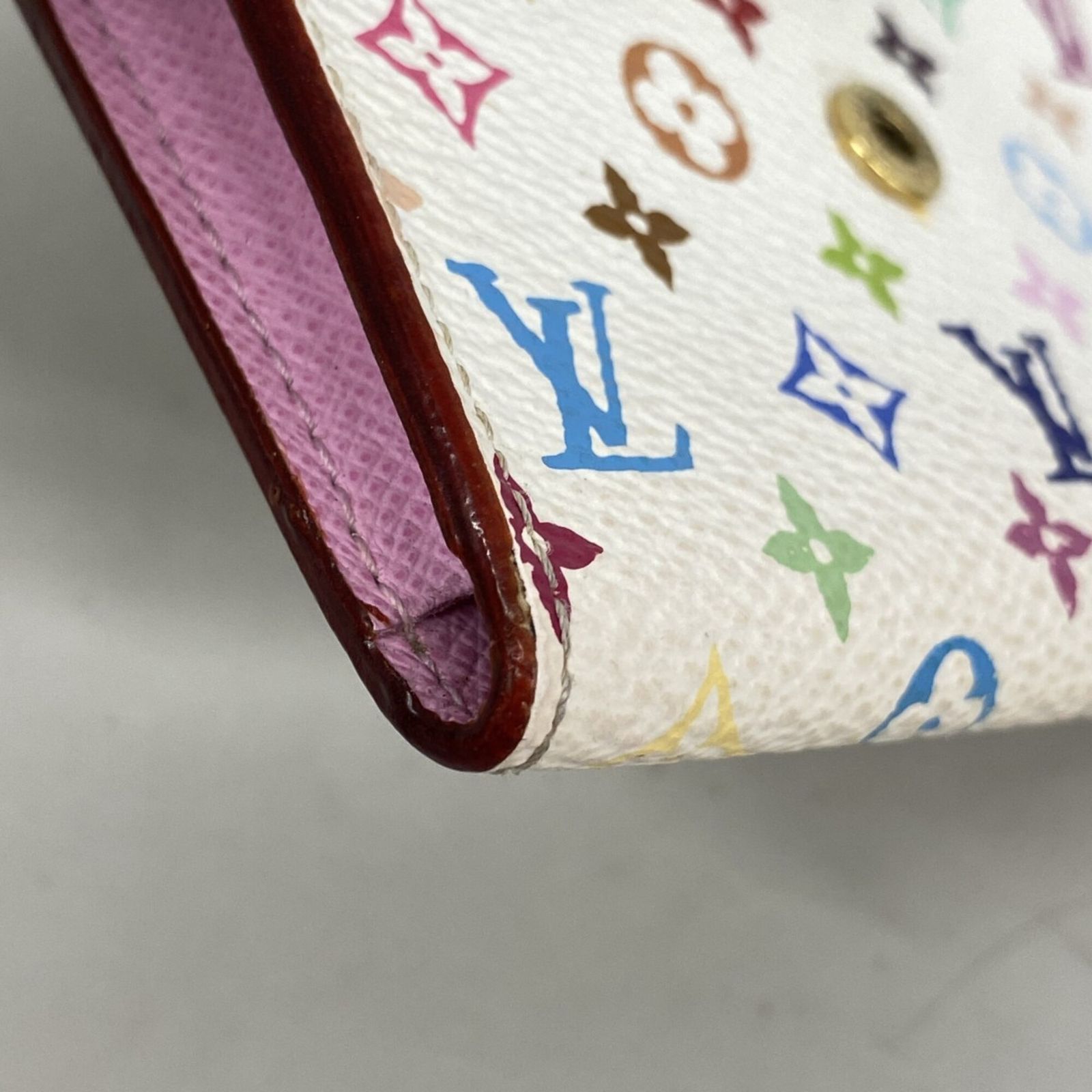 ルイ・ヴィトン(Louis Vuitton) ルイ・ヴィトン 名刺入れ モノグラム・マルチカラー アンヴェロップカルトドゥヴィジット M66560 ブロン リッチレディース