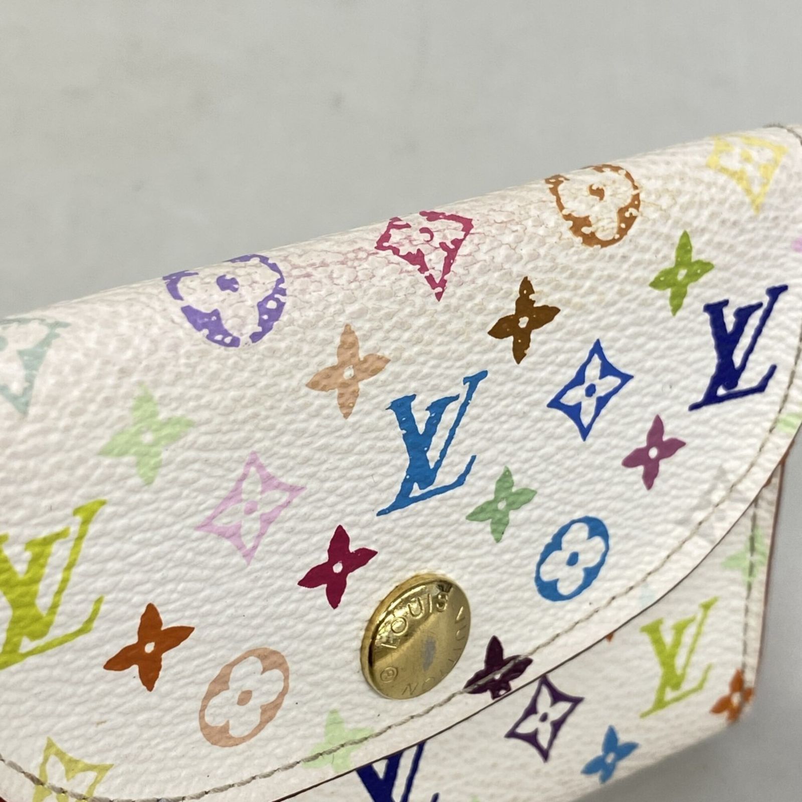 ルイ・ヴィトン(Louis Vuitton) ルイ・ヴィトン 名刺入れ モノグラム・マルチカラー アンヴェロップカルトドゥヴィジット M66560 ブロン リッチレディース