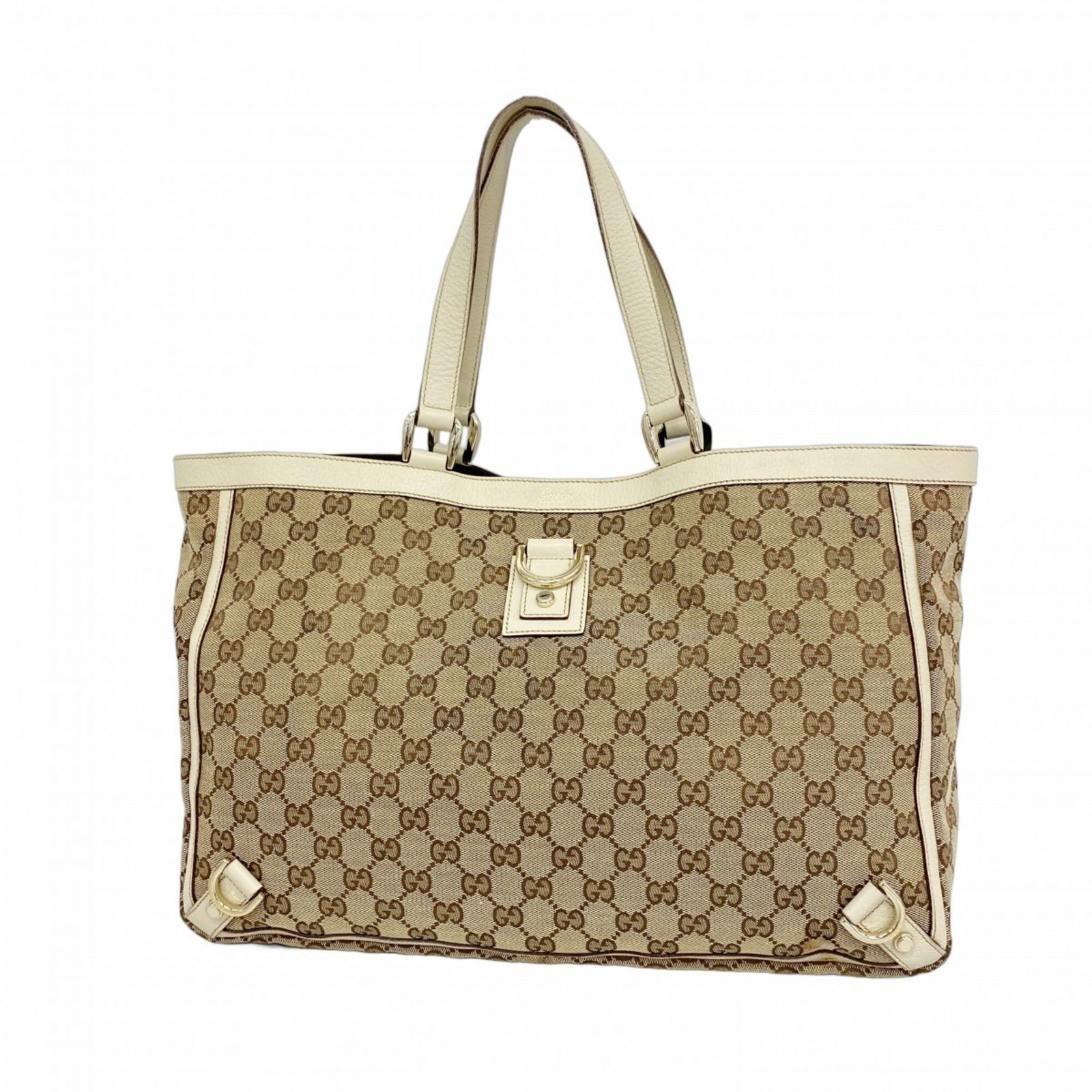 グッチ(Gucci) グッチ トートバッグ GGキャンバス 141472 キャンバス ベージュ ブラウン シャンパンレディース