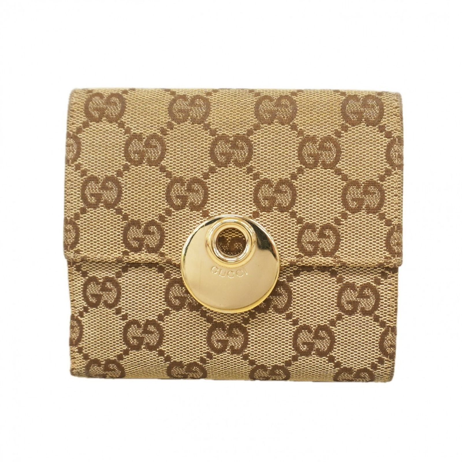 グッチ(Gucci) グッチ 財布 GGキャンバス 120932 キャンバス ベージュ シャンパンレディース