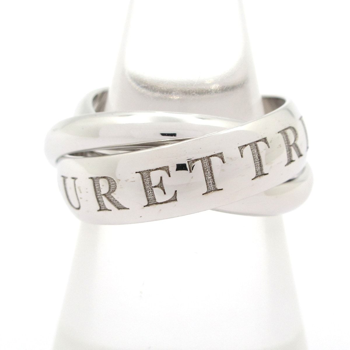Cartier(カルティエ) 3連リング 51美品 トリニティ(限定品) K18WG 1998年クリスマス限定