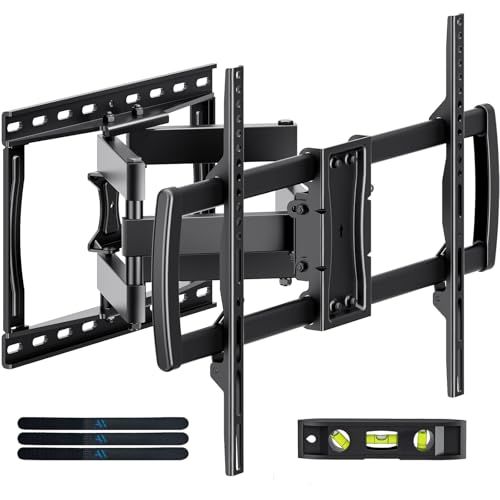 AX WABER テレビ壁掛け金具 32?85インチ対応 フルモーション式 耐荷重60kg tv壁掛け金具 かべかけ金具テレビアーム ウォールマウント 対応 4K LED LCD 中型 前後＆上下＆左右回転可動式壁掛け アーム壁掛 VESA fe398de9