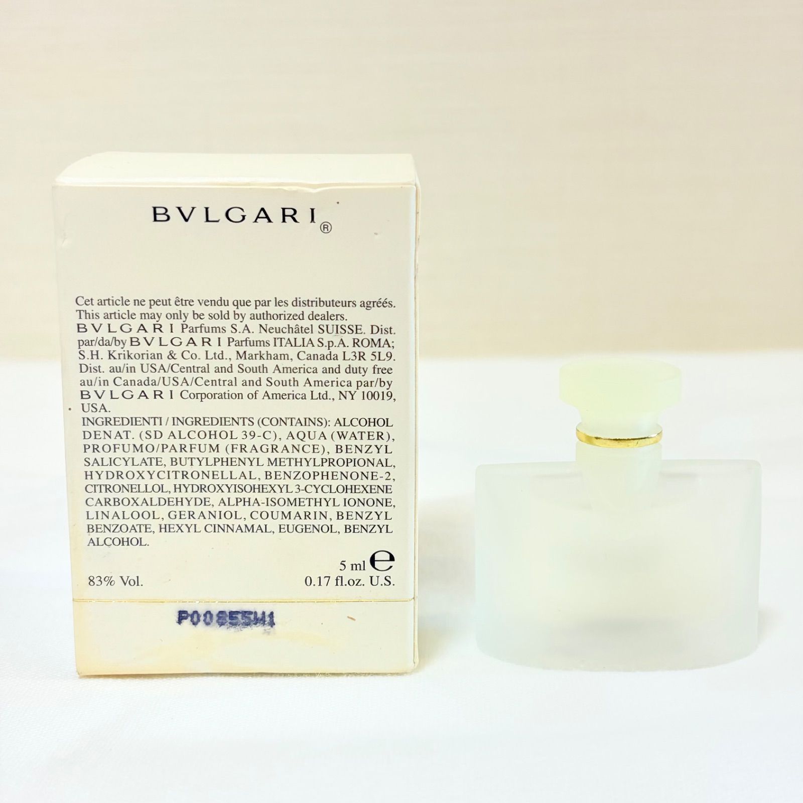 新品未使用 BVLGARI voile de jasmin eau de toilette ブルガリ