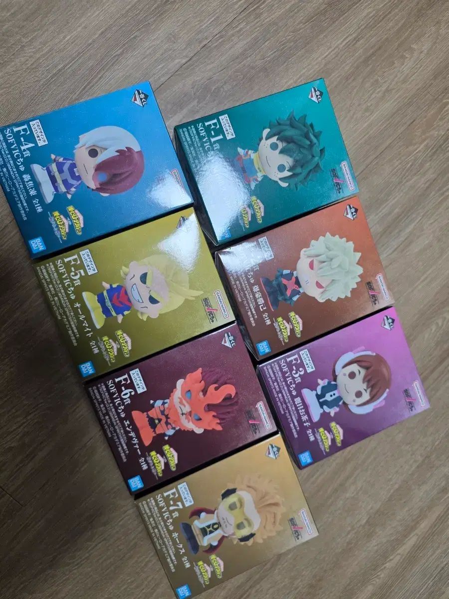 送料込み(※メルカリshop取引では対象外)7)僕のヒーローアカデミア 続く心 ソフトビニール 全種 フルセット