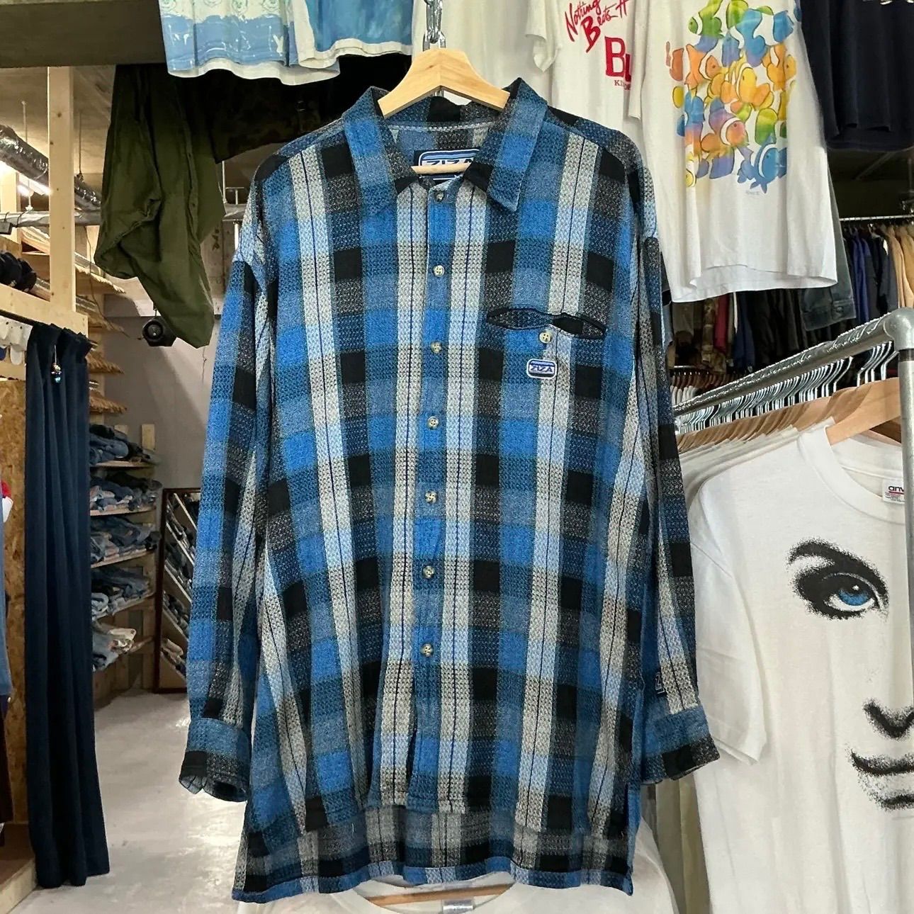 ZIZA SPORT Flannel Shirt ジザスポーツ フランネルシャツ