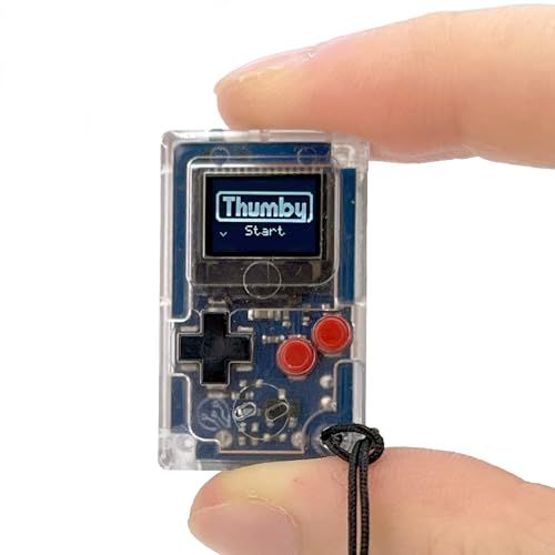 Thumby TinyCircuits【micro USB to type-C 変換アダプタ付き】クリア 国内正規品 サムビー ポータブルゲーム レトロゲーム 携帯ゲーム ミニゲーム プログラミング Python shu ba1f97d4