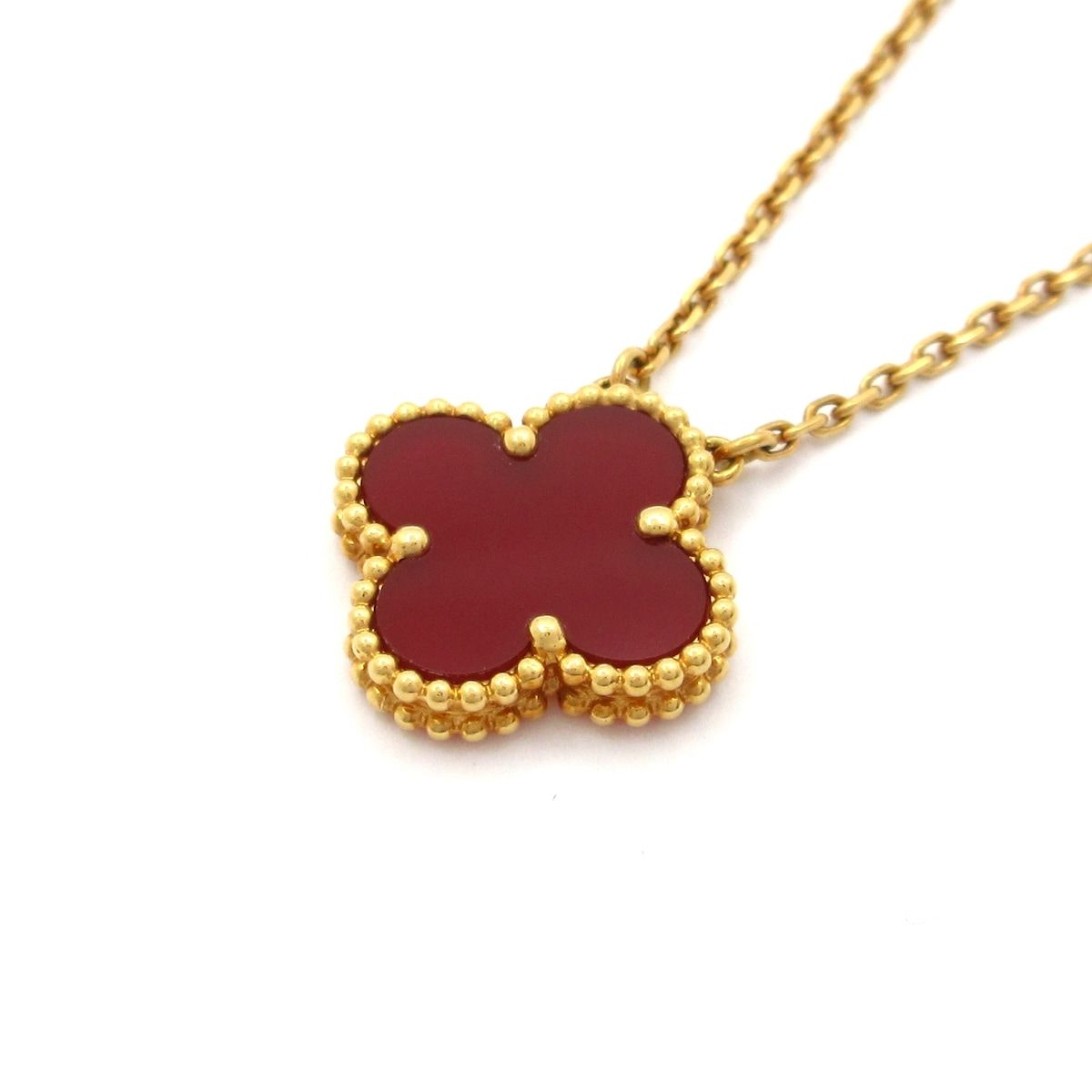 Van Cleef & Arpels(ヴァンクリーフ&アーペル) ネックレス ヴィンテージアルハンブラ VCARD38500 K18YG×カーネリアン 247,350円