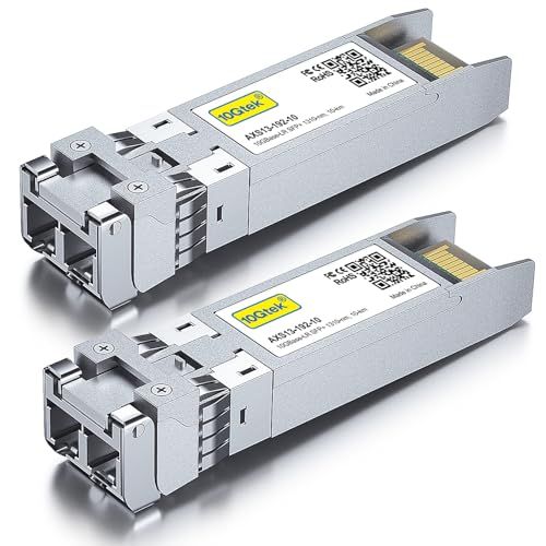 10Gtek 10GBase-LR SFP+モジュール, 10G 1310nm SMF, 最大10km, 光トランシーバ, Cisco SFP-10G-LR、Netgear、Meraki MA-SFP-10GB-LR、Ubiquiti UF- 75ce69d8
