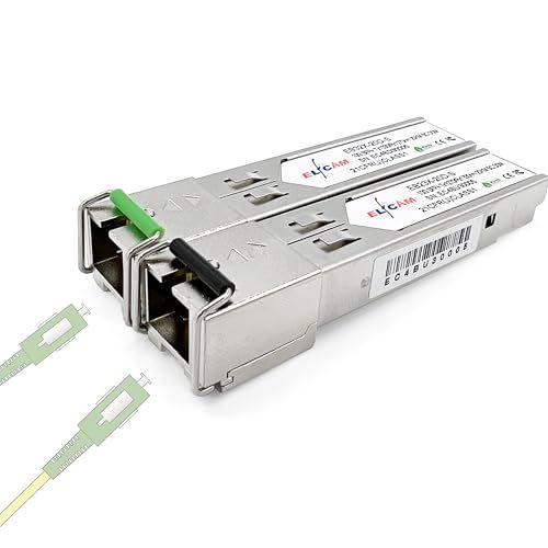 Elfcam - 10G BiDi SFP+ 光モジュール TX1270/RX1330nm 20km シングルモード SC ? 10GBASE-LR 対応・単芯双方向・Cisco互換kk 4489e88b