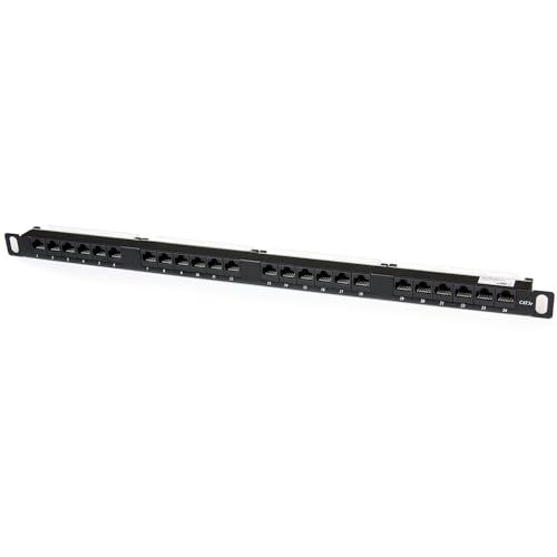 StarTech.com パッチパネル／24ポート／CAT5e対応／0.5Uラックマウント／RJ45イーサネット／110型パンチダウン工具対応／ANSI/TIA-568-C.2準拠 PANELHU24kk 5eb31825